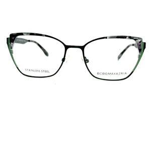 BCBG Maxazria Xenia Green Multi Eyeglasses‎ Frames Cat Eye H20798